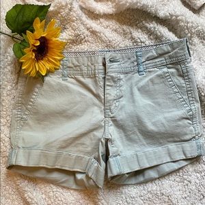 Aeropostale Light Blue Shorts Mid Rise
